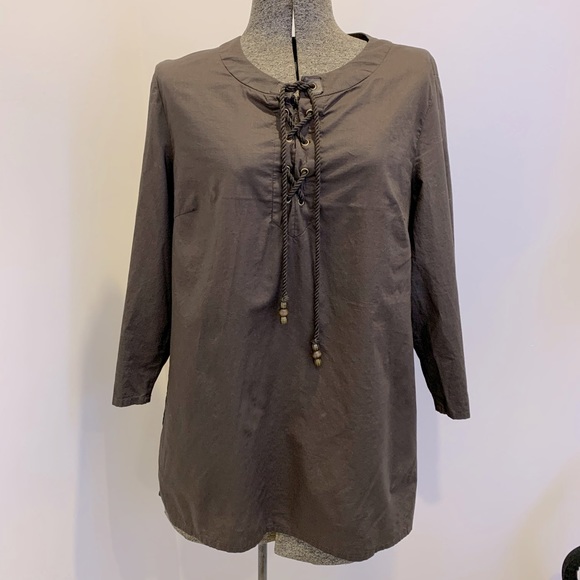 Women’s 3/4 length light cotton top - Picture 1 of 7